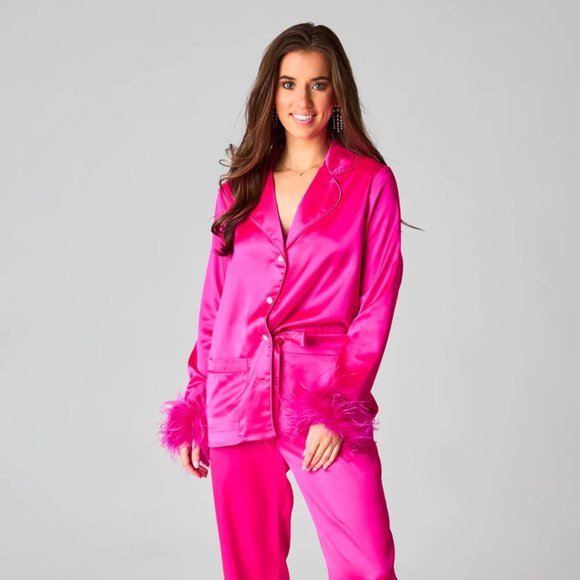 Buddy Love Other - BUDDY LOVE DANICA FEATHER PAJAMAS HOT PINK